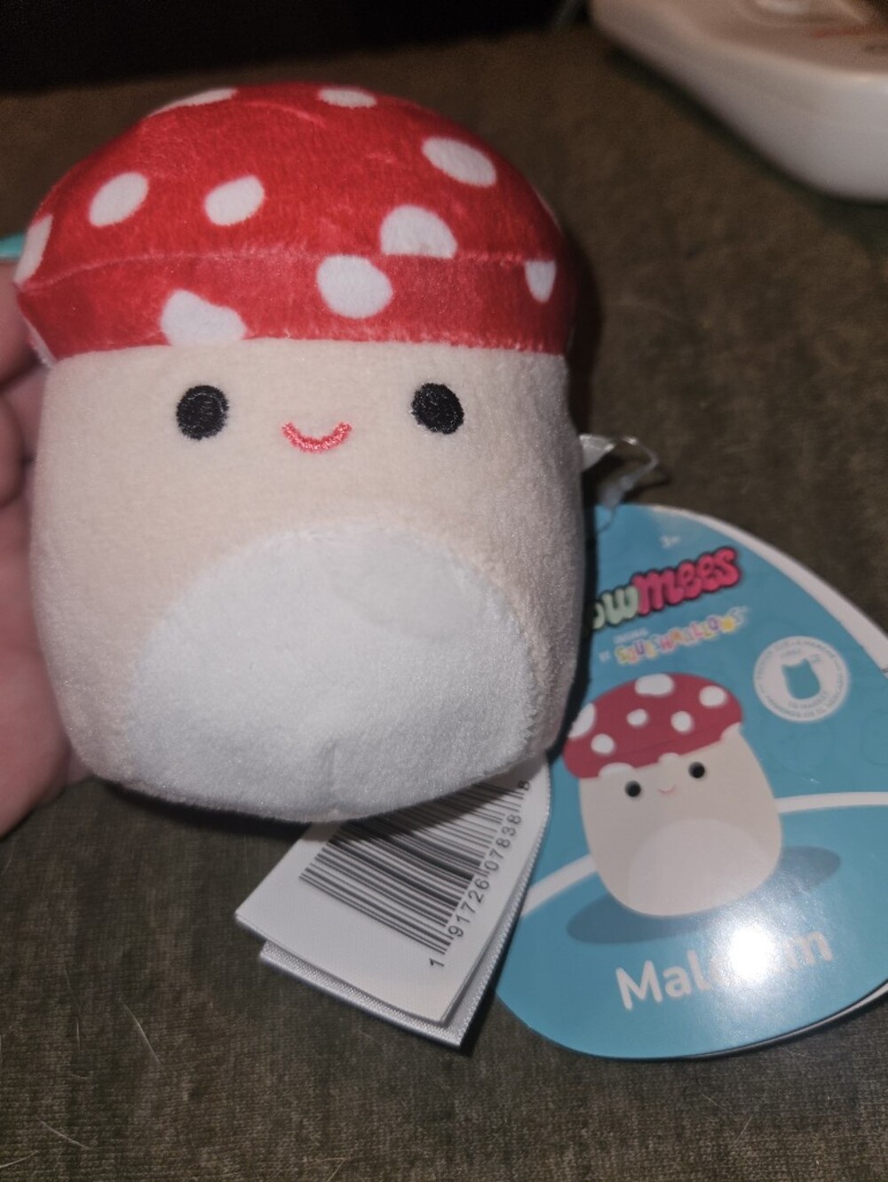 NWT Squishmallows Malcolm The Red & White Mushroom Plush Mallow Mees FTM! MME3